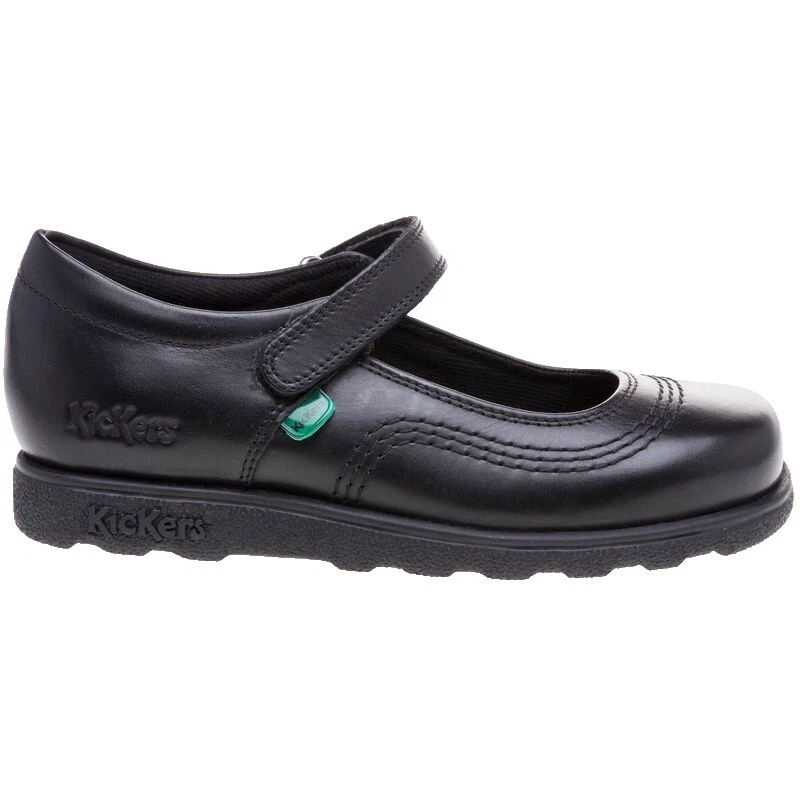 Kickers Leather Upper Black Baby Shoes