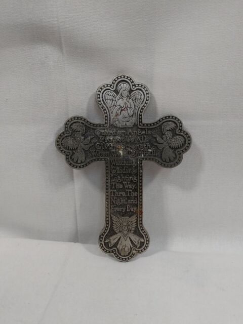 Camco Pewter Guardian Angels cross