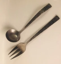 Serving Pieces from Lifetime Cutlery Stainless Flatware Japan Set Of 2