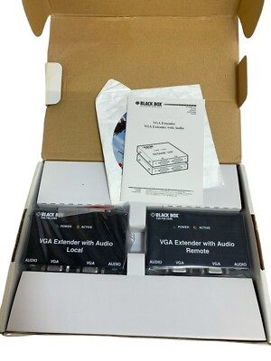 Black Box Network - AC556A - Black Box VGA Extender Kit with Audio Local and Rem