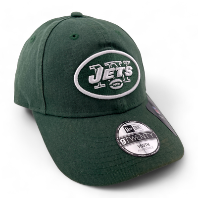Youth New Era Green York Jets Primary Core Classic 9TWENTY Adjustable Hat