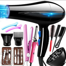 19pc Hair Dryer Curling Iron Straightener set