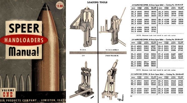 Speer 1956 Handloader Manual No.1 | eBay