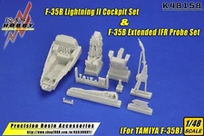 KASL Hobby 1/48 F-35B Cockpit Set & IFR Probe Set Upgrade for TAMIYA