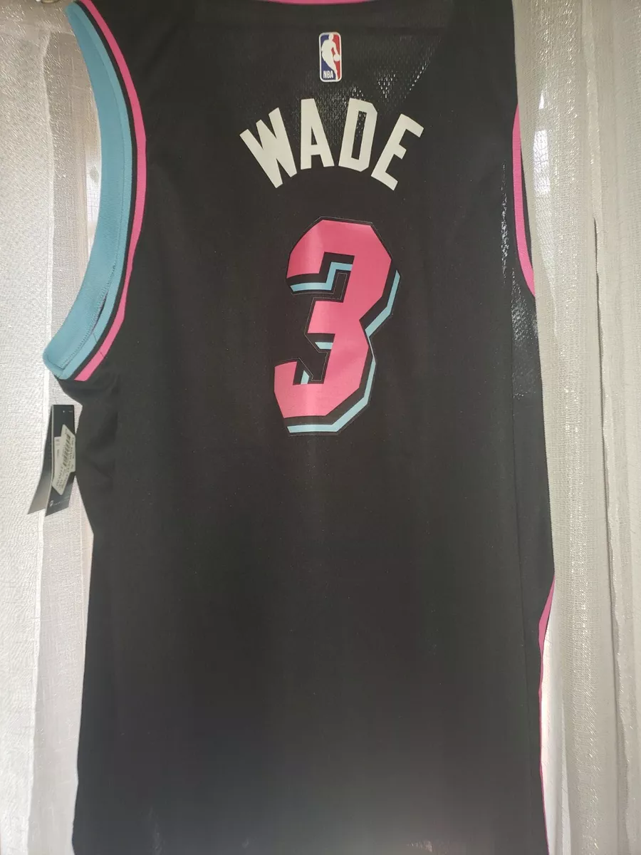 Dwyane Wade Miami Heat Vice Nights Black Swingman Jersey