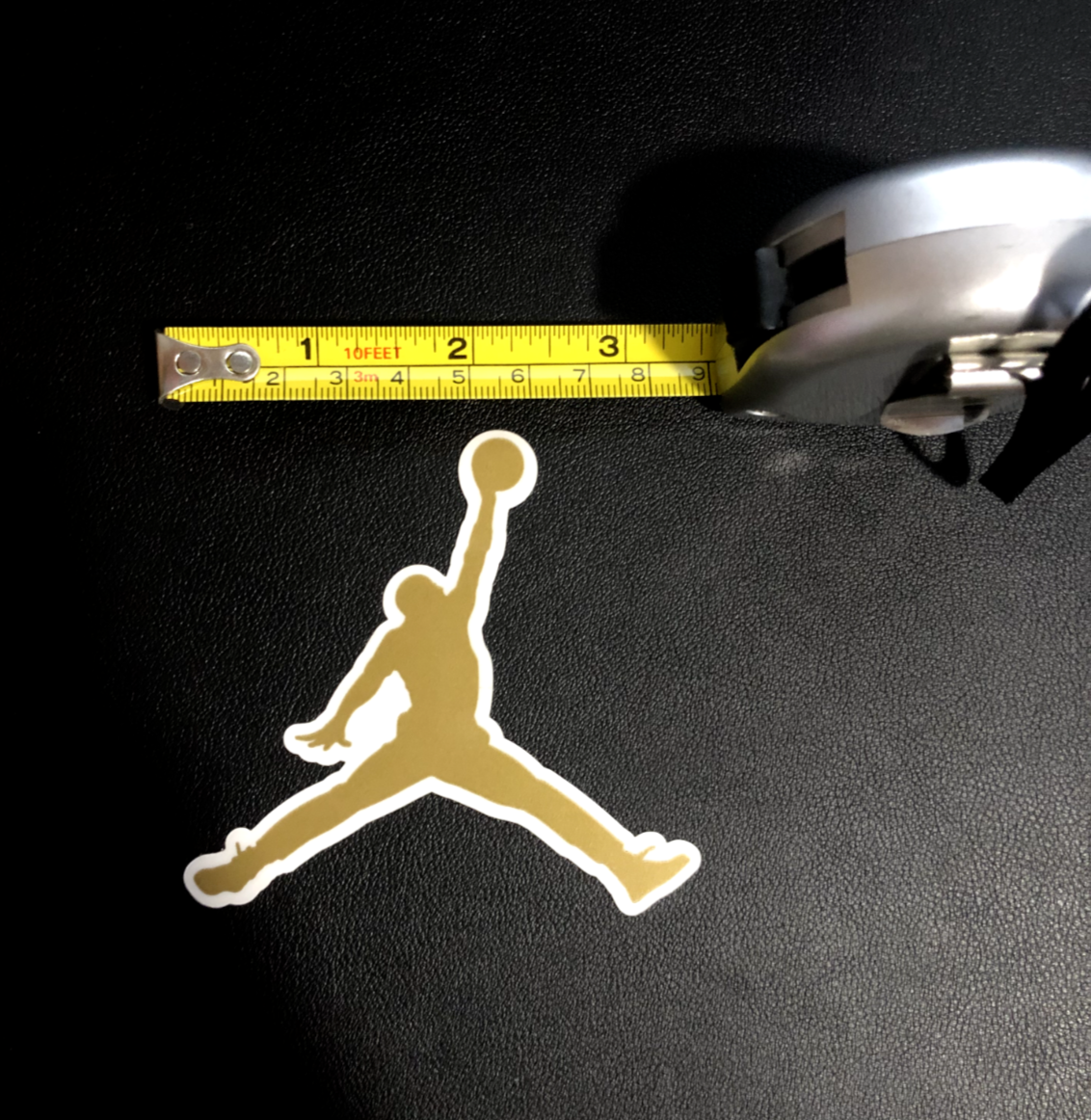 Air Jordan Gold Jumpman Logo Sticker 3.25
