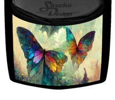 Crystal Colorful Winged Butterfly Stone Hood Truck Wrap Vinyl Car Graphic Decal