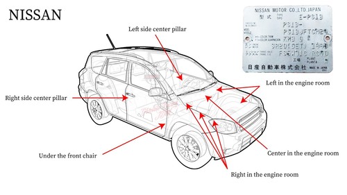 Nissan OEM Front Door Check Link Stopper 80430-1AA0A for 2008-2015 Murano - Picture 2 of 12