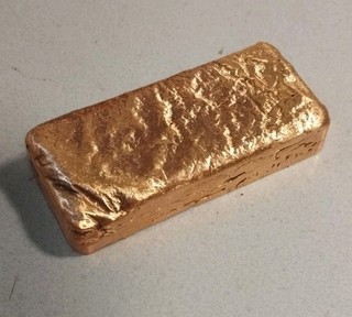 Lingot De Cuivre 480 Gr Coulé À La Maison Brass Cooper