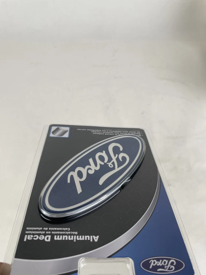 Licencia Ford Aluminio Color Emblema Calcomanía Auto Camión SUV Oficina Lugguage Paquete de 2 Foto 3 de 4