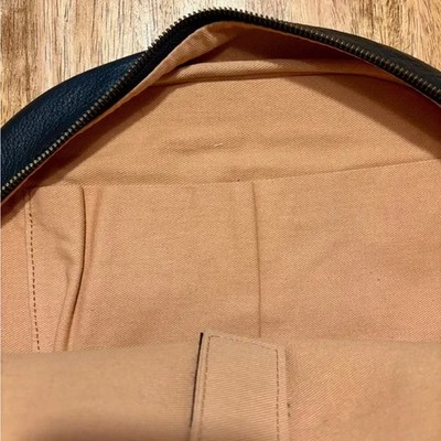 JOYN Black Leather Backpack Laptop Bag Handmade in India 16  display picture 2