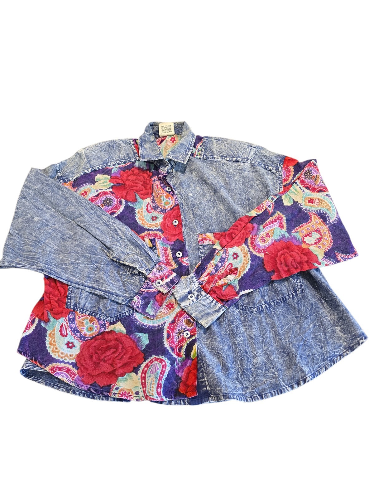 Vintage Something Different Button Down Top Shirt… - image 1