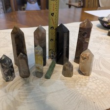 Crystal Healing Points Collection 10 Piece Set Assorted Crystal Points