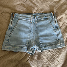 Levi's 501 Women's Denim Shorts Size 30 High Rise Light Wash Zip 5-Pocket