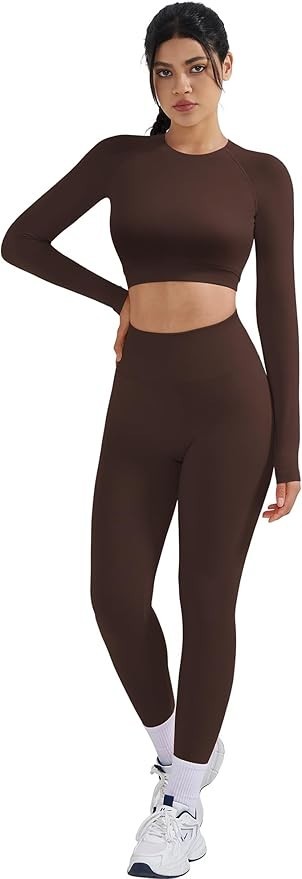 SUUKSESS Women's Seamless Open-Back Workout Set