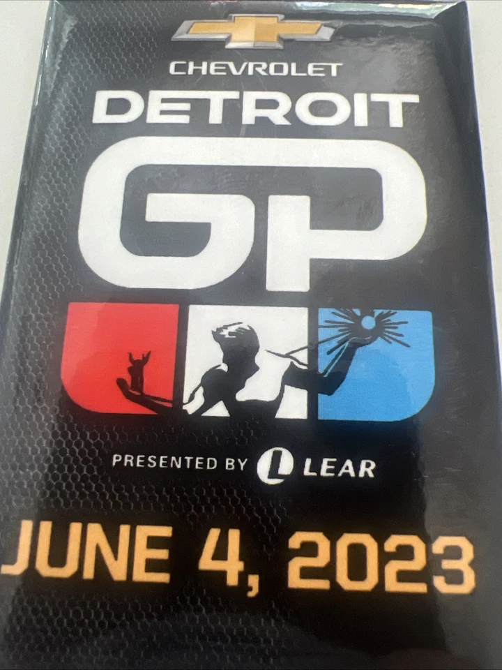 Juego de 2 2023 Chevrolet Detroit Grand Prix Track Collector Imán IndyCar Foto 4 de 4