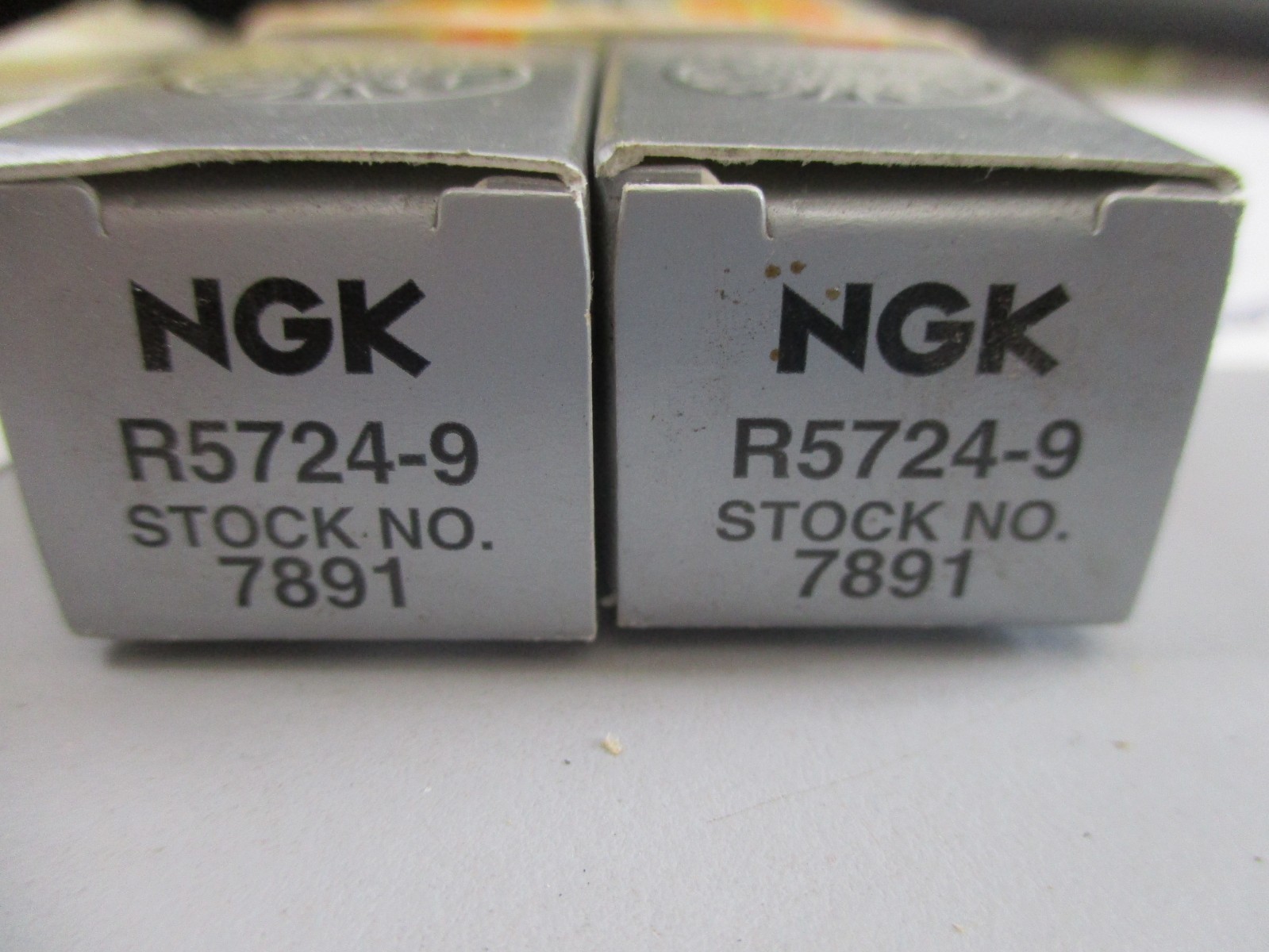2-NEW- NGK- 7891-R5724-9-V POWER RACING-Spark Plugs NOS-
