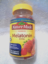 Melatonin 2.5 Mg Gummies, 100 Drug Free Sleep Aid for Adults130 Ct.Exp 06/27