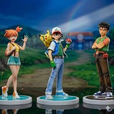 Figura de 18 cm 8 cm Ash Ketchum Figuras Brumosas Brock Estatuilla Pvc Gk Estatua Anime