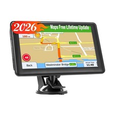 GPS Navigator for Truck Car, 7'' GPS Commercial Drivers 2025 Trucker GPS for ...