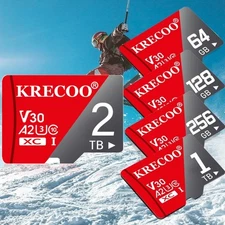 Micro SD Card 128GB 256GB 1TB 2TB Class 10 Micro SD Memory Card TF Adapter Lot
