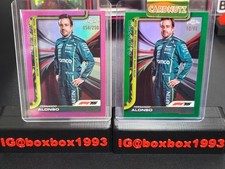 2025 Topps Chrome F1 Ferando Alonso Refractor Set (2 Cards)