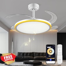 BAYSQUIRREL White 42" Smart Ceiling Fan Light APP