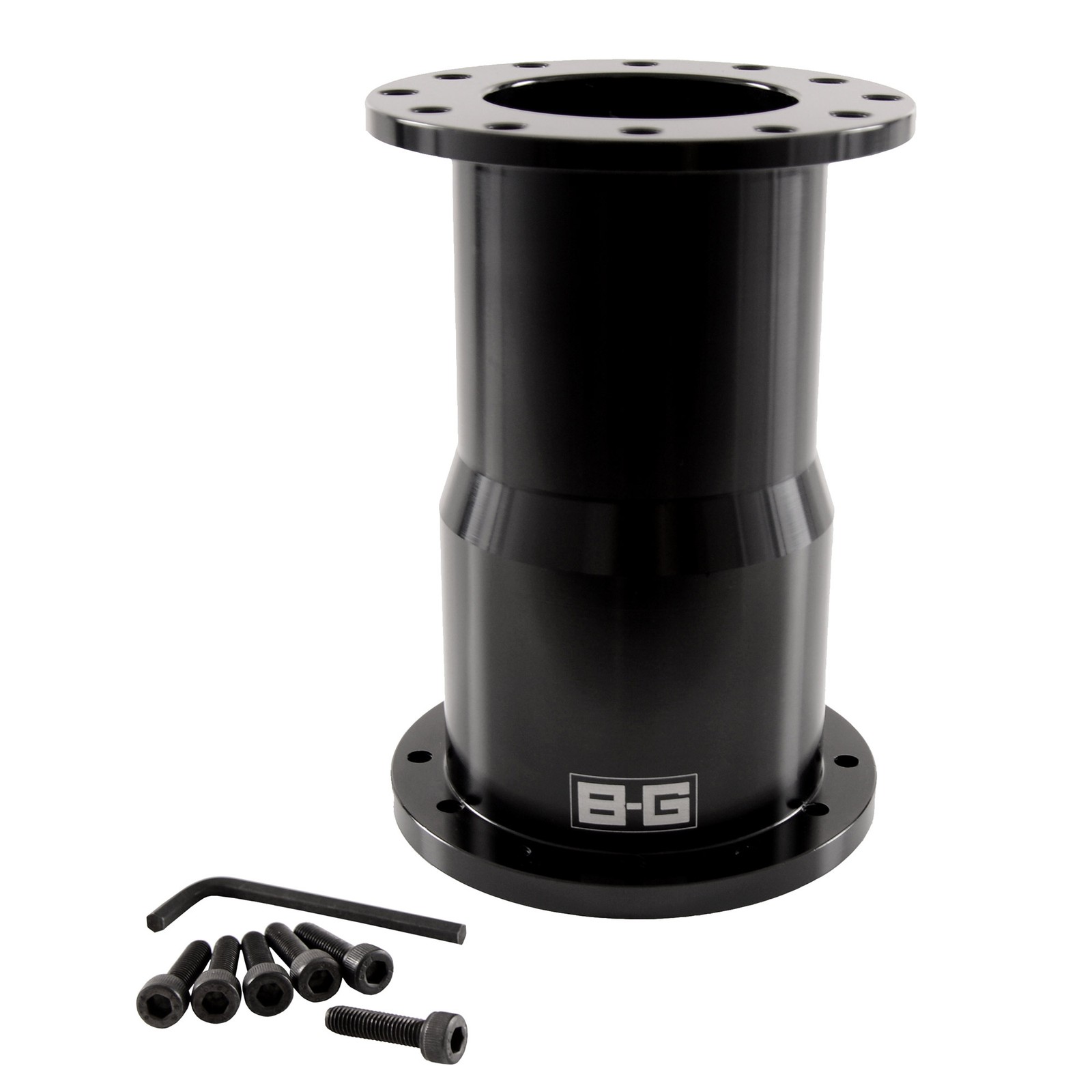 B-G Racing 6 Bolt Car Steering Wheel Boss Alloy Spacer, Lightweight, 120mm Thick