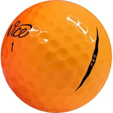 48 Vice Pro Plus Shade Red/Orange Used Golf Balls, Mint Condition, Rare, AAAAA