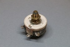 Vintage H&H 250 Ohm 25W Rheostat Potentiometer Ceramic 0.32A Insulated 1/4 Shaft