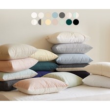 Pillow Sham Cover 60s Pure Cotton Invisible Zipper Closure 50x70cm / 20"x27.5"