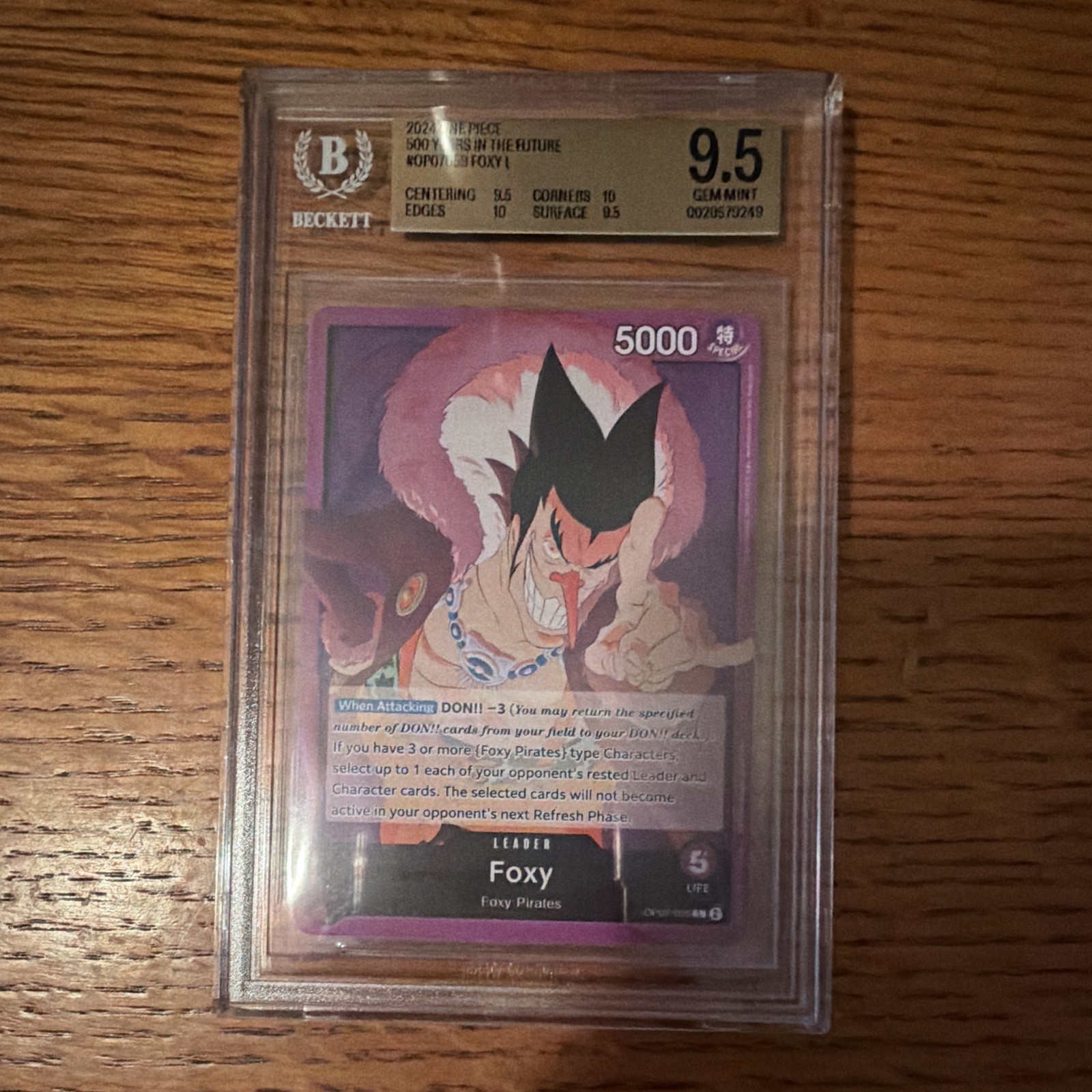One Piece CCG Bandai Foxy Leader 500 Years in the Future 2024 OP07-059