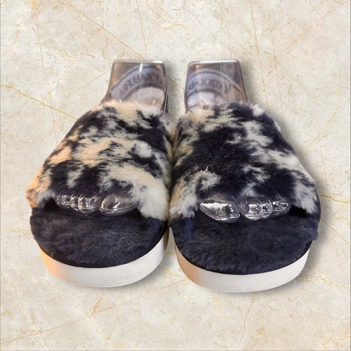 Koolaburra by UGG Fuzz'n II sandalo pelliccia sintetica tinta unita 1124417 WM 11 5 uomo 10 5