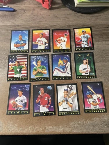 1991 Fleer Pro Vision Series Baseball Complete Set Of 12