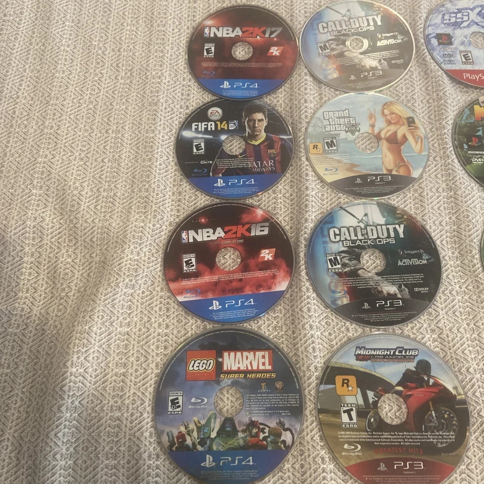 Lote Mixto Solo Disco Videojuego - PS2 PS3 PS4 - 15 Juegos en Total LEER Foto 2 de 4