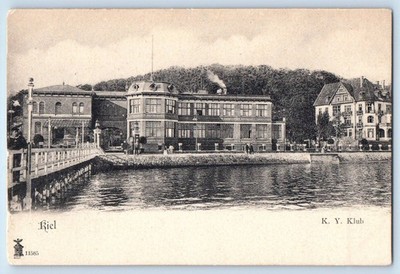 Kiel Schleswig-Holstein Germany Postcard K.Y Klub c1905 Unposted Antique