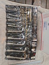Craftsman Professional Angled Socket Wrench Set 6pt 12pt France 34689 Unused
