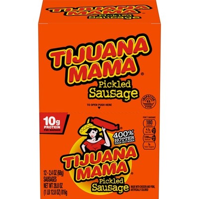 Pickled Sausages Tijuana Mama 2.4 Ounce 12 Pack