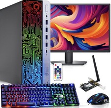 HP RGB G3 Desktop Computer i7 32GB 2TB SSD 2TB HDD New 24" LED Built-in Wifi Pro