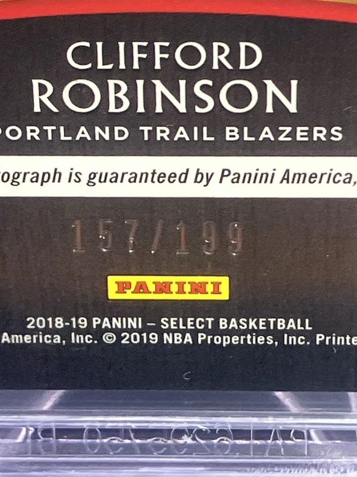 Select Cliff Robinson In Flight Signatures 2018-19/199 BGS 9,5 POP 2 excelente calidad Foto 3 de 3