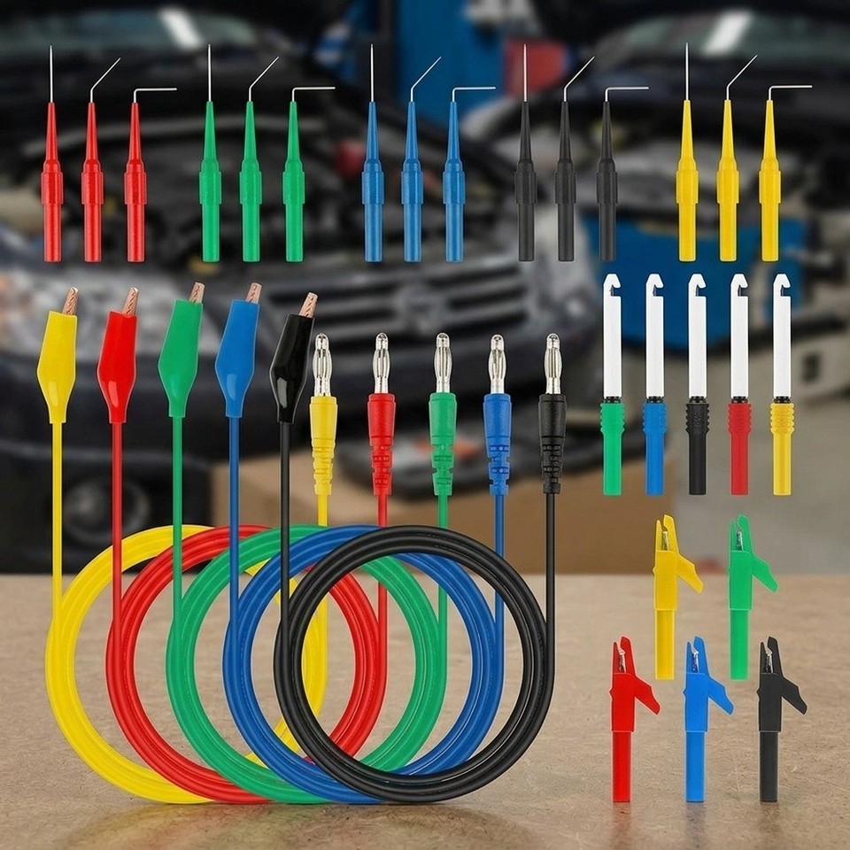 Clip Test Leads Leads Multimeter Probe Test 1M / 3.28ft 10A-30A for ...