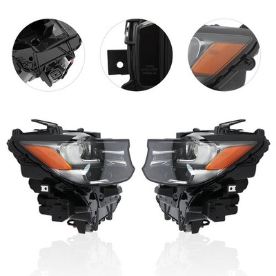 Right And Left Side LED Headlight For 2024 2025 Mazda CX-90 With DRL AFS