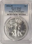 2016 (P) American Silver Eagle - PCGS MS69 Struck at Philadelphia - A859
