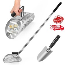 Long Handle Sand Scoop with Shovel for Metal Detecting, Metal Detector at Beach,