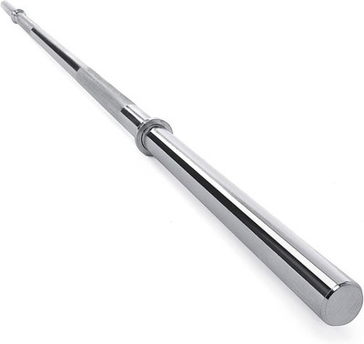 Fitness Weight Bar 5FT Barbell 1 Inch Solid Chrome Workout Exercise Lifting 