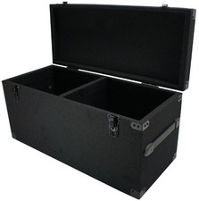 Durable DJ Carpeted Case Removeable Lid Storage Box for 180 LP Vinyl Records