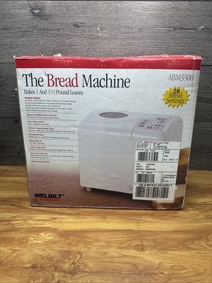 #ad Welbilt The Bread Machine Maker ABM3500 Bakes 1 amp; 1.5 Pound Loaves 520W NIB $120.00