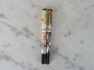 Stylo Plume PELIKAN Pelikano Vintage - Résine Rouge & Chrome, Plume Métal, Modèle Rare