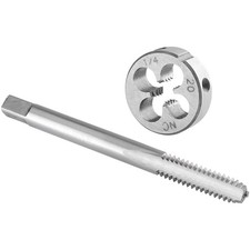 Burkit 1/4"-20 UNC Tap and Die Set Left Hand, 1/4 x 20 UNC Machine Thread Tap...