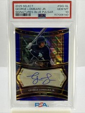 George Lombard Jr. 2025 Select Signatures -Blue Pulsar PSA 10 POP=1